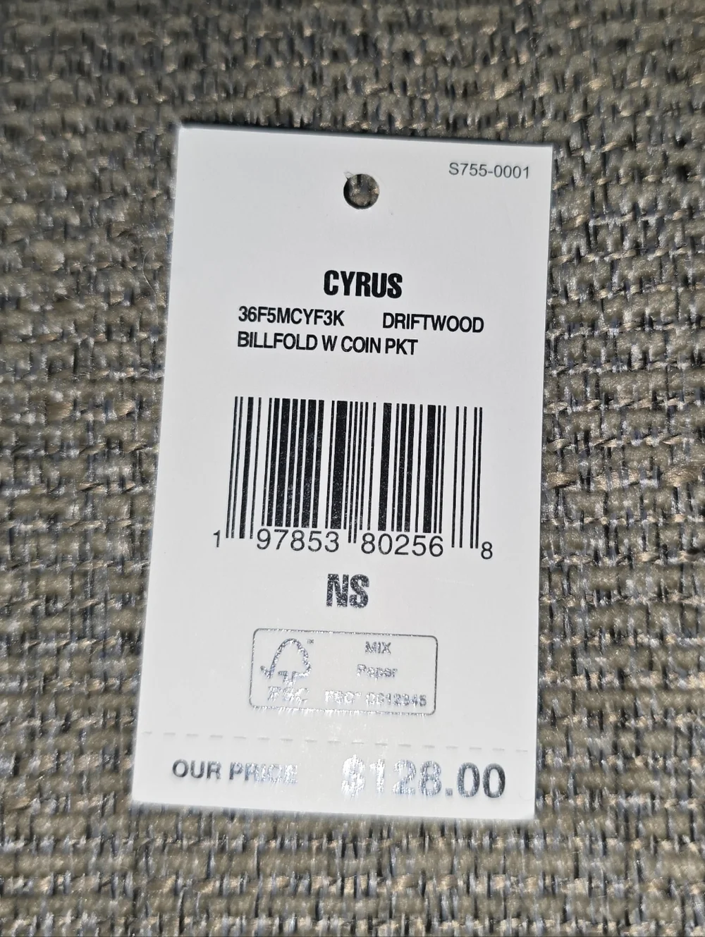 Michael Kors Mens Brown/Black Snake-Print Leather Wallet NWT (E) - Picture 8 of 8